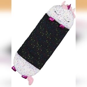 Happy Nappers Black And White Shimmer Unicorn Size Medium - NEW